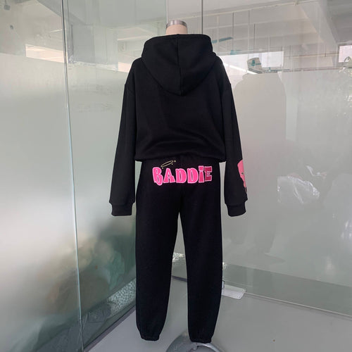 Baddie Black 2-Piece Tracksuit