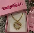 Pretty Girl Heart Pendant Necklace
